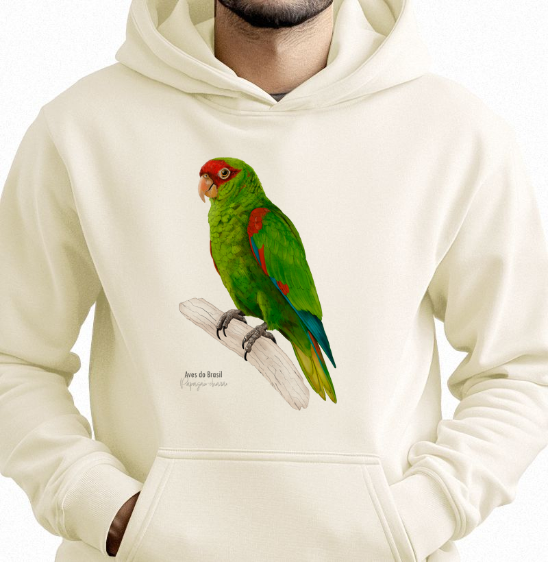 Aves do Brasil II - Papagaio-charão - Moletom Hoodie