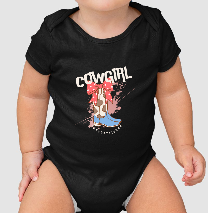 Camiseta infantil cowgirl