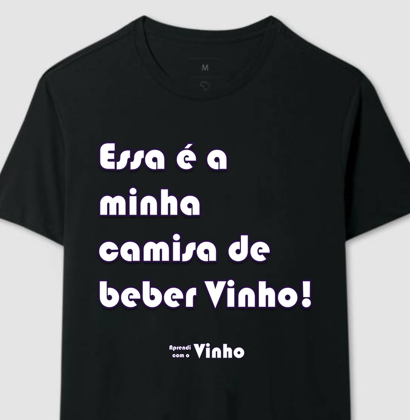 Camisa de beber vinho