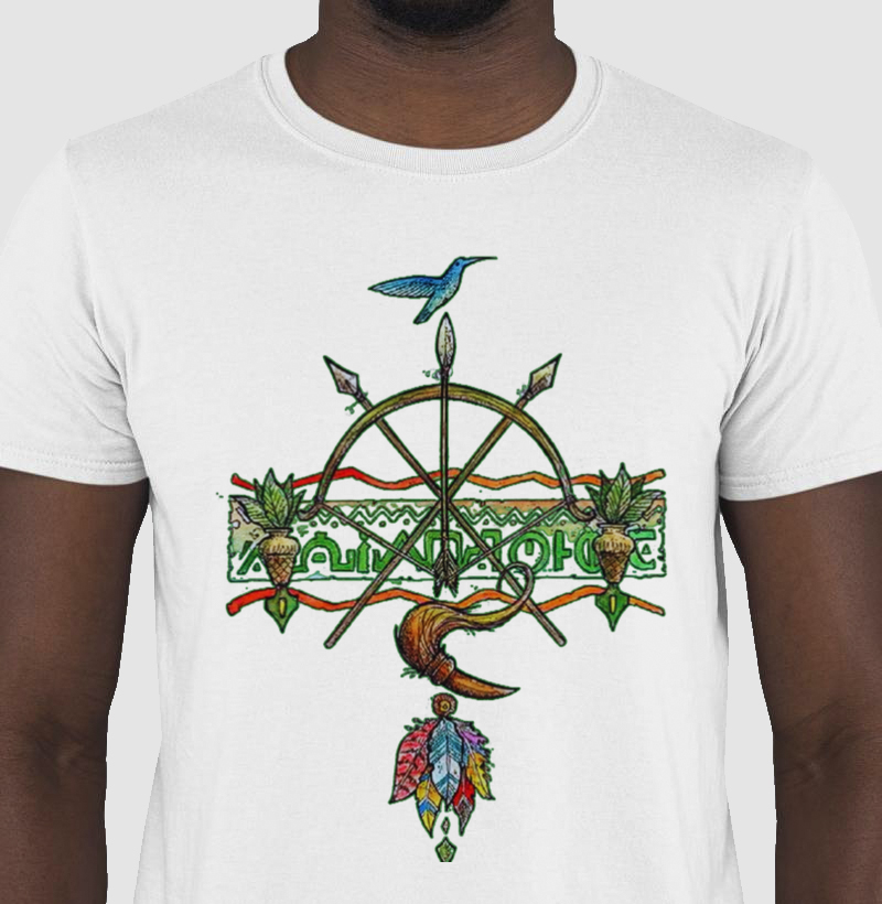 Camiseta Armas de Oxóssi 100% algodão