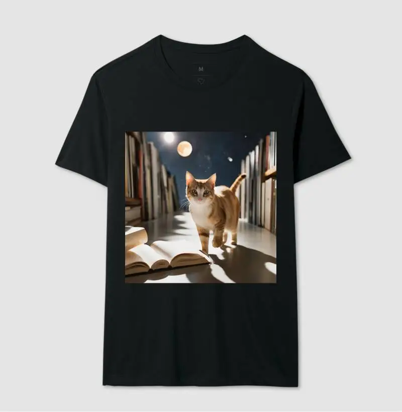 GATO PASSEANDO NA BIBLIOTECA 2