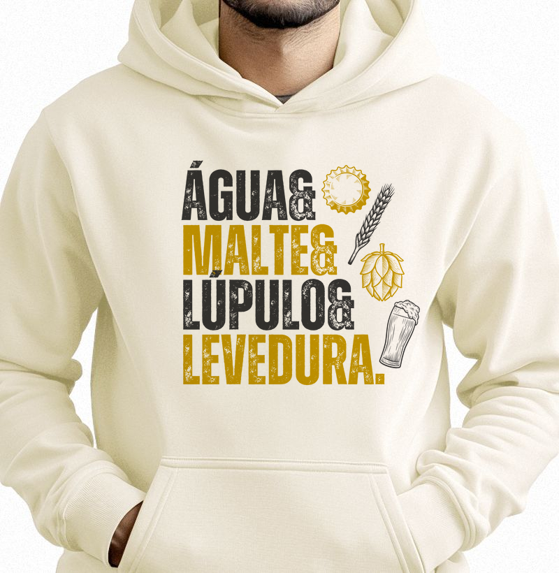 Moletom Água & Malte - amarelo