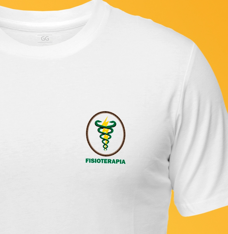 Camiseta Fisioterapia Símbolo no Peito - masculina