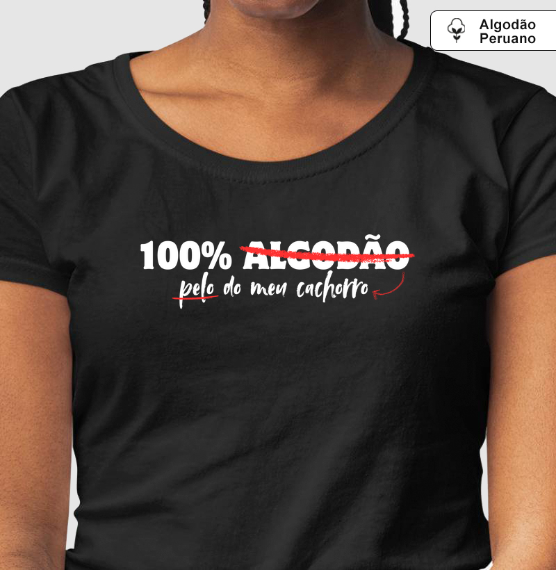 100% pelo de cachorro