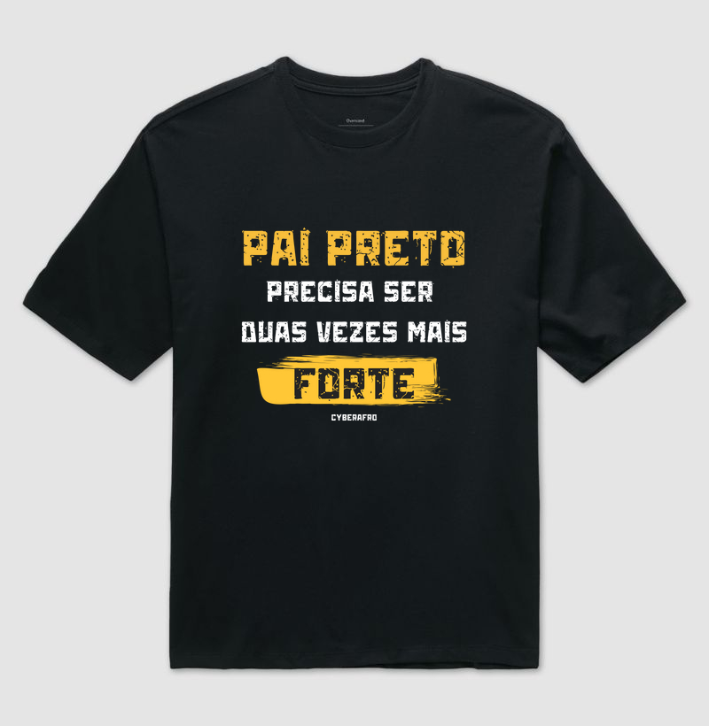 Camiseta Oversized Pai Preto