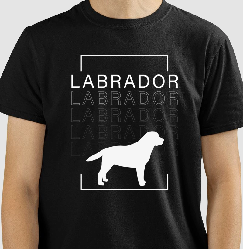 Camiseta raça Labrador Retriever