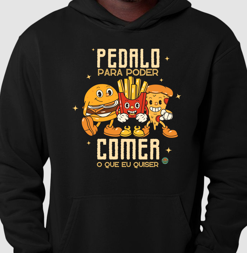 eu PEDALO para COMER o que eu QUISER