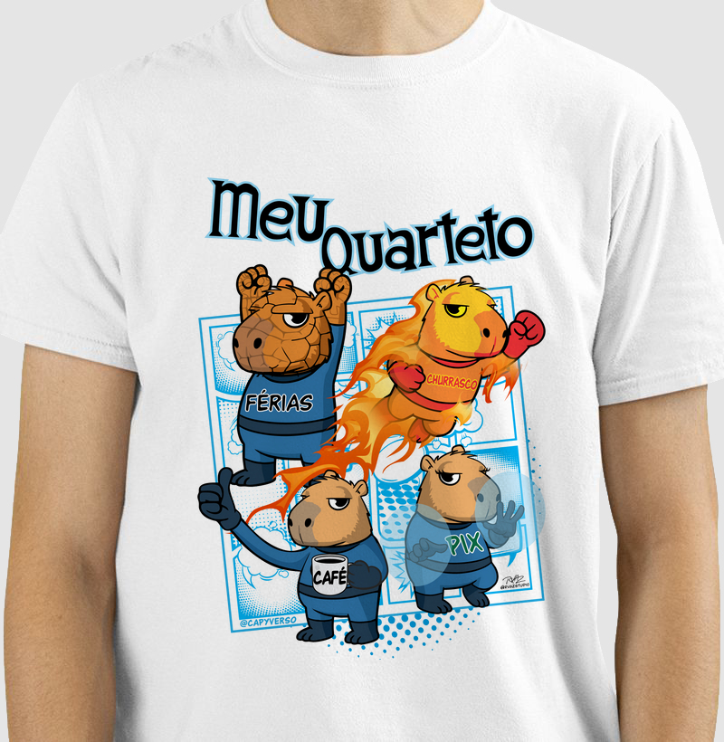 Camiseta Capivara Quarteto