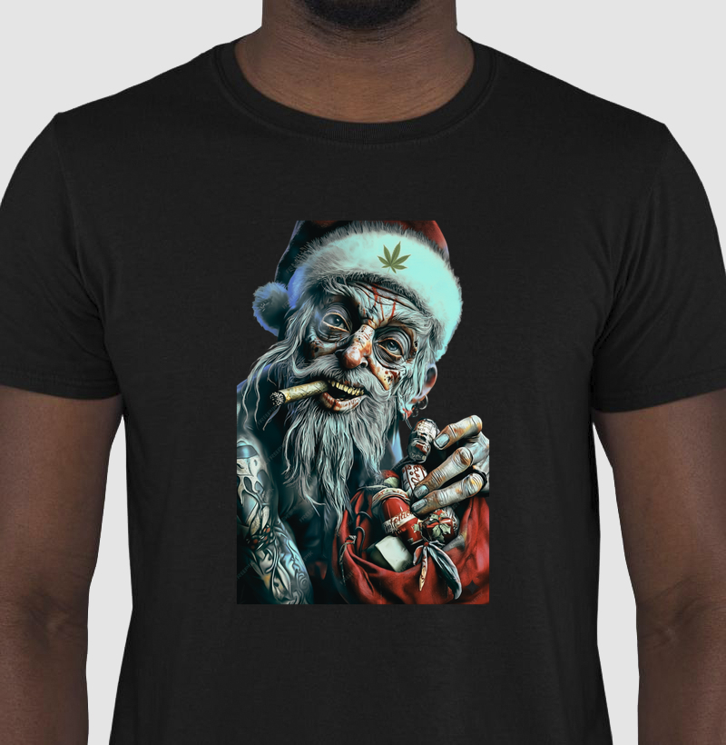 Camiseta Bad Santa - 420 Edition