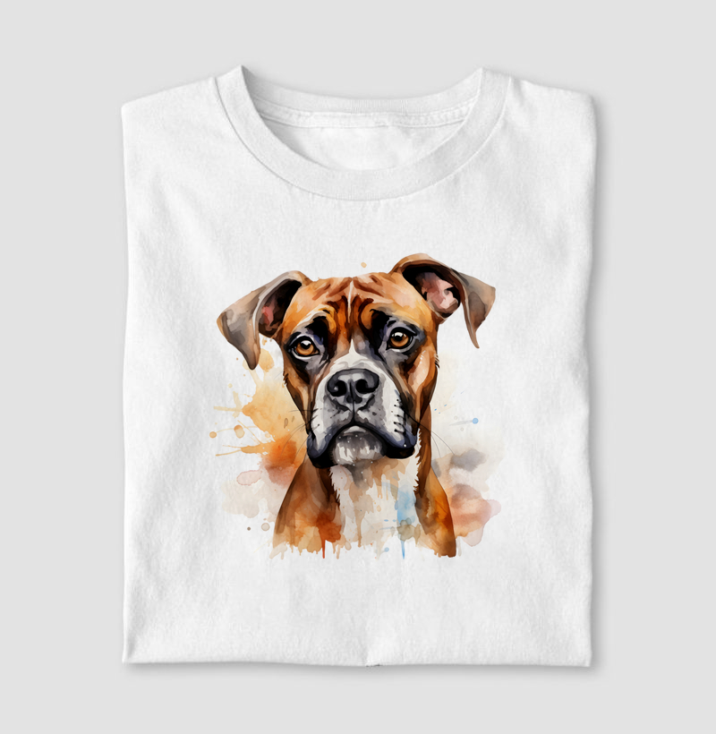 Boxer aquarela