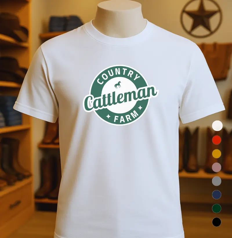 Camiseta Cattleman Country farm