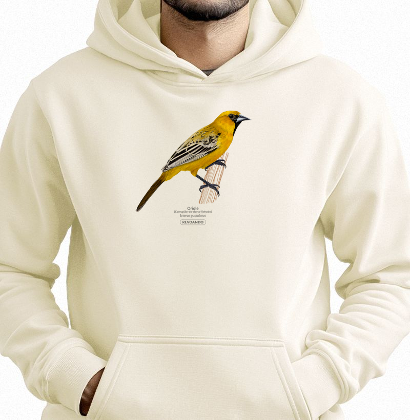 Traços Alados - Oriole - Moletom Hoodie
