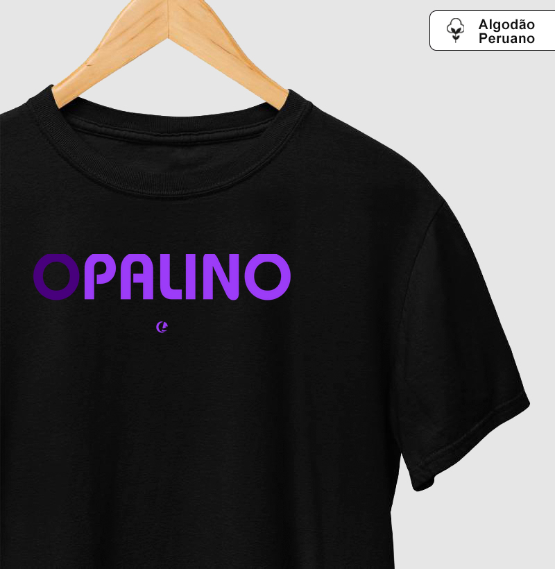 Camiseta Algodão Peruano - Opalino