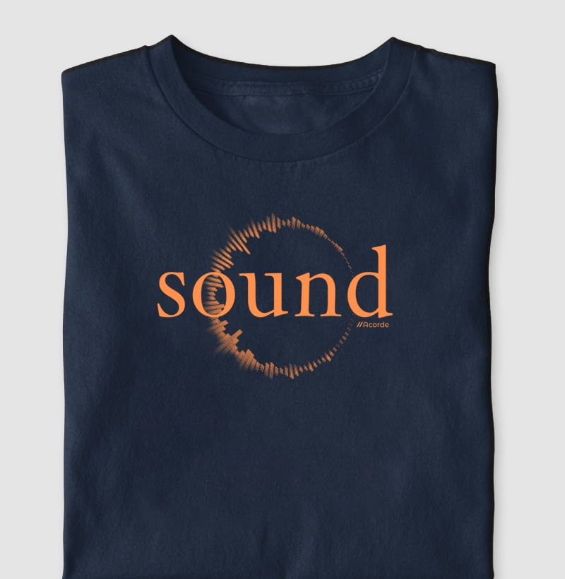 Camiseta Sound Azul Marinho