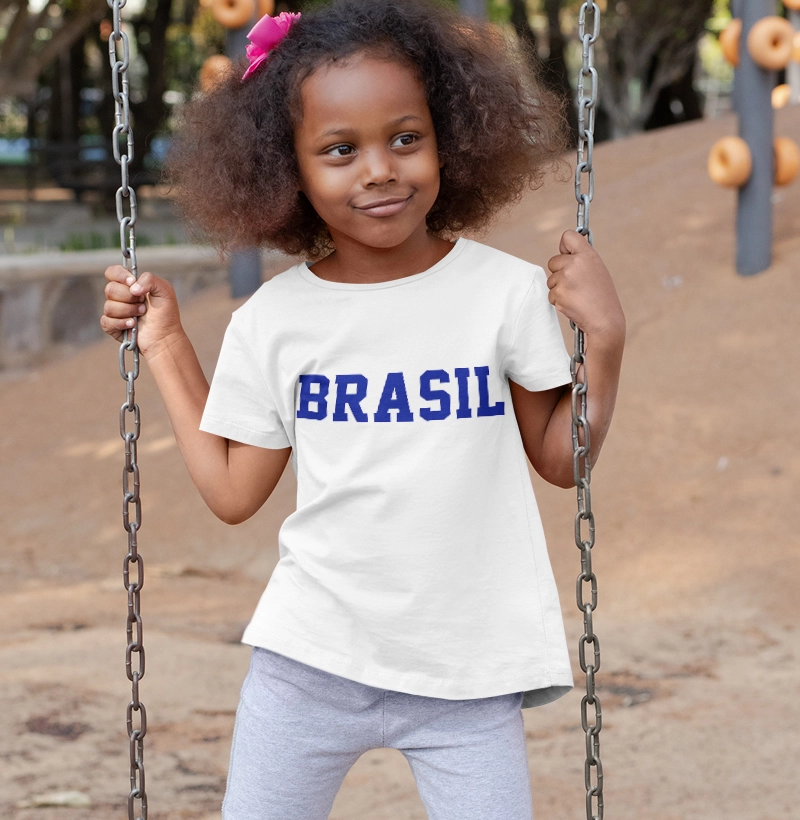 Camisa Kids menino e menina Brasil