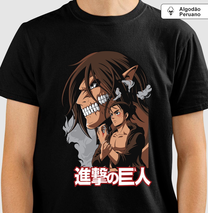 Camisa Algodão Peruano Eren & Titã de Ataque