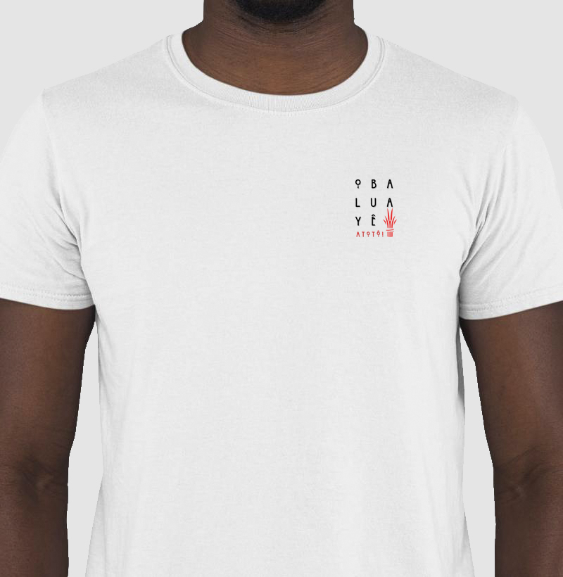 Camiseta Bls Obaluayê Ototô Sombreada Branca Masc.