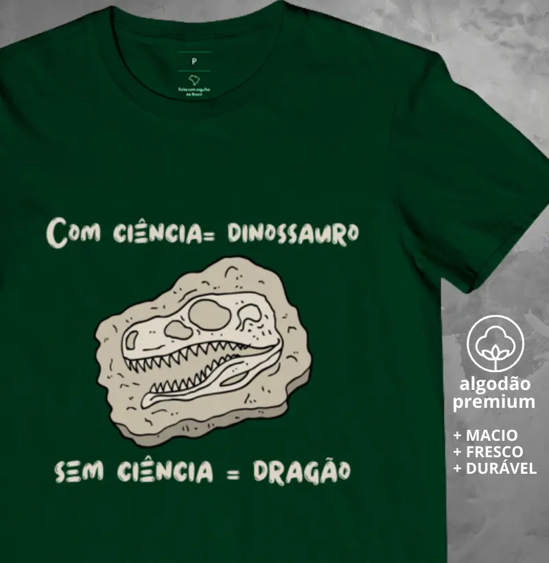 Camiseta Com Ciência x Sem Ciência