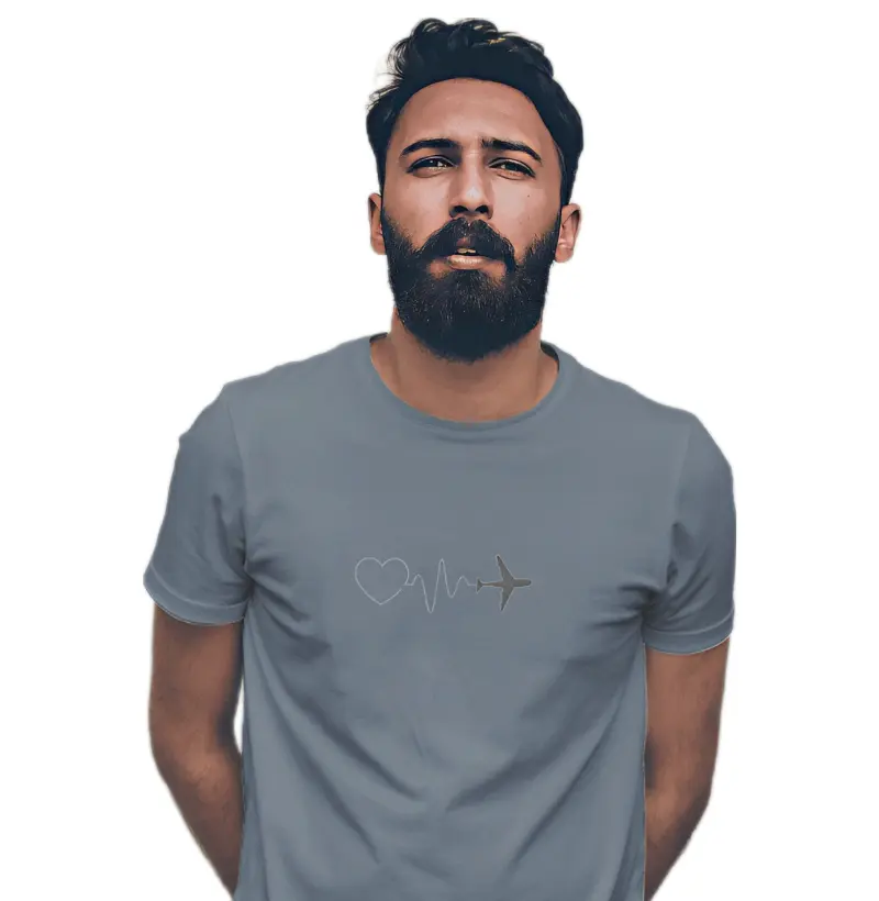 Camiseta Básica Amor Pela Aviação