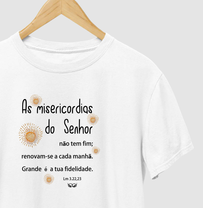 Camiseta Personalizada As misericórdias do Senhor