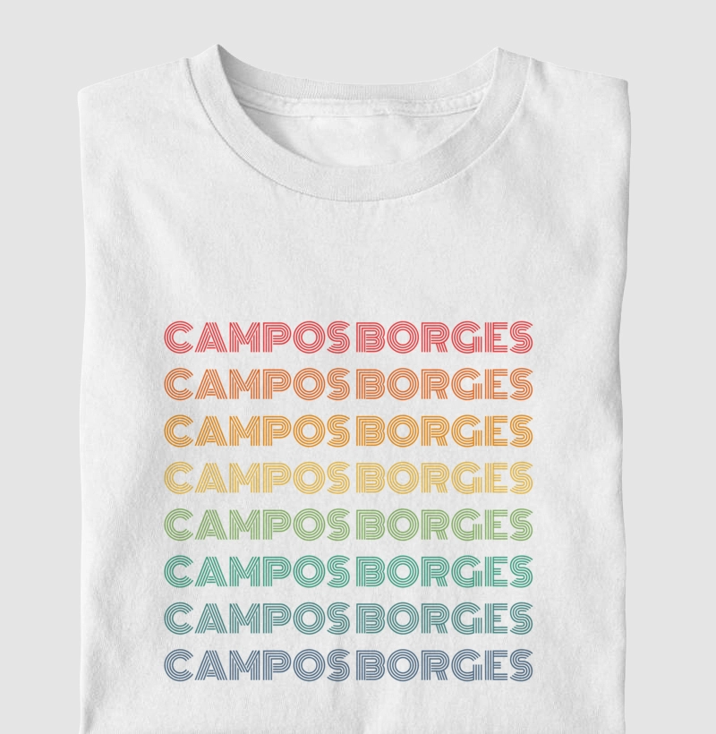 Campos Borges Letreiro Retrô