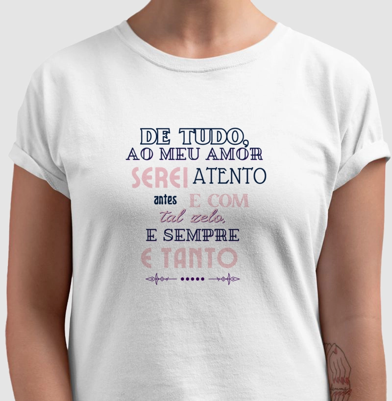 Camiseta Soneto de Fidelidade