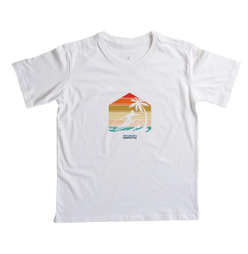 Camiseta Aimobaba Surfkids branca