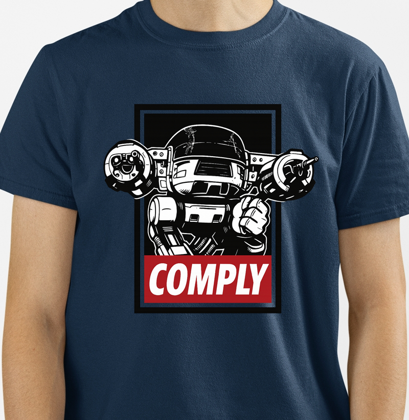 🛡️ Camiseta Comply – ED-209