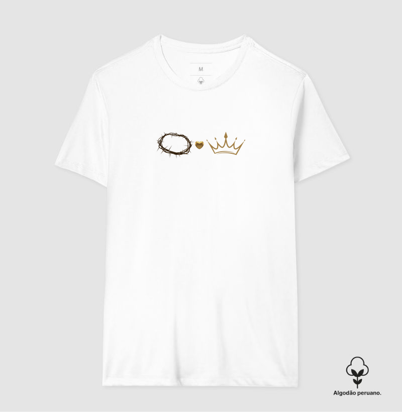 Camiseta Algodão Peruano Coroas