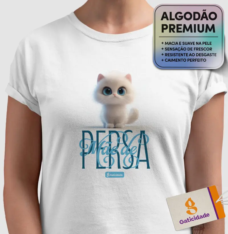 Mãe de Persa Branco: Pura Elegância