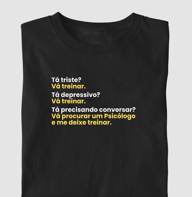 Tá triste? Vá treinar