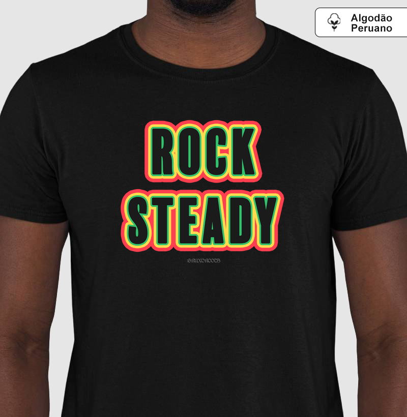 Camiseta Algodão Peruano Rock Steady V2