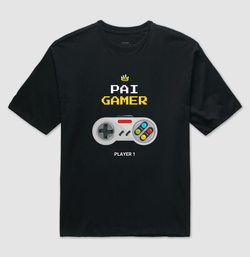 Pai Gamer 🎮 | Estampa Nerd com Joystick