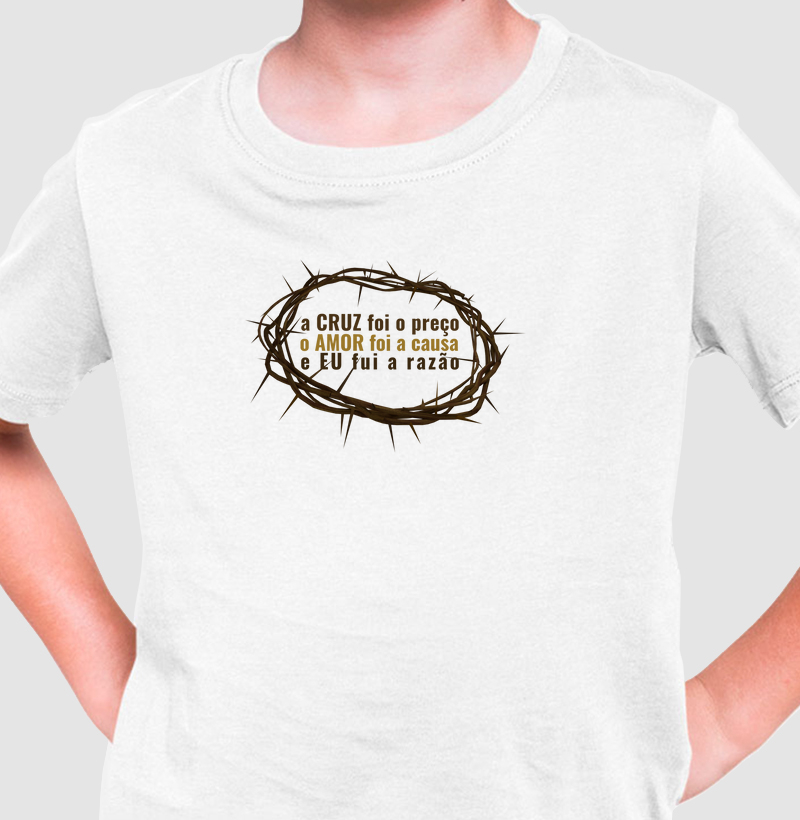 Camiseta Infantil Coroa de Espinho