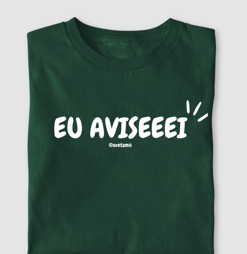 Eu avisei