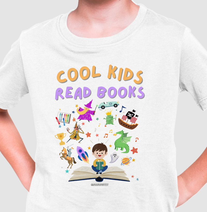 Camiseta cool kids read books
