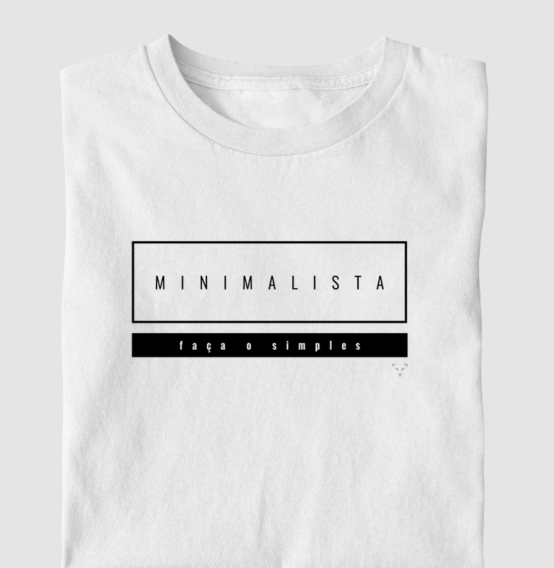 camiseta coleção frases - minimalista