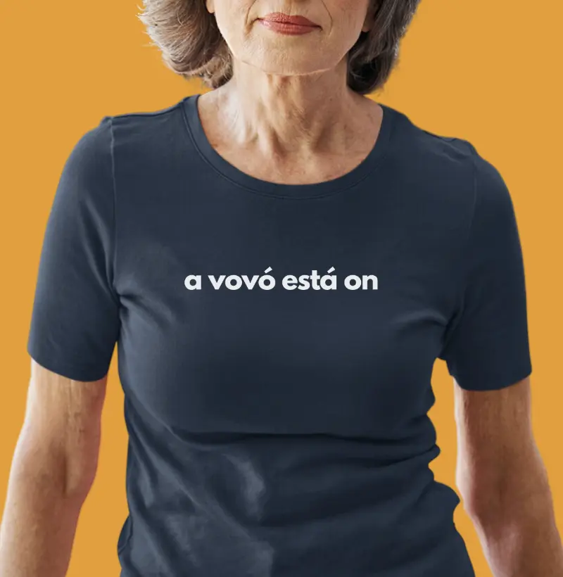 A vovó está on