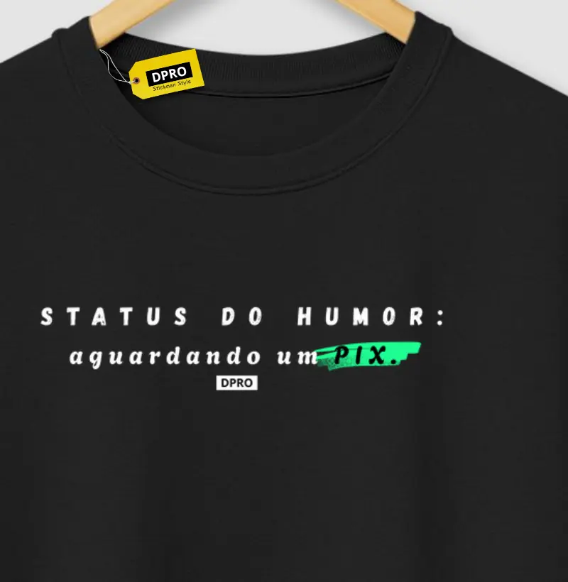 Status do humor: aguardando um PIX.