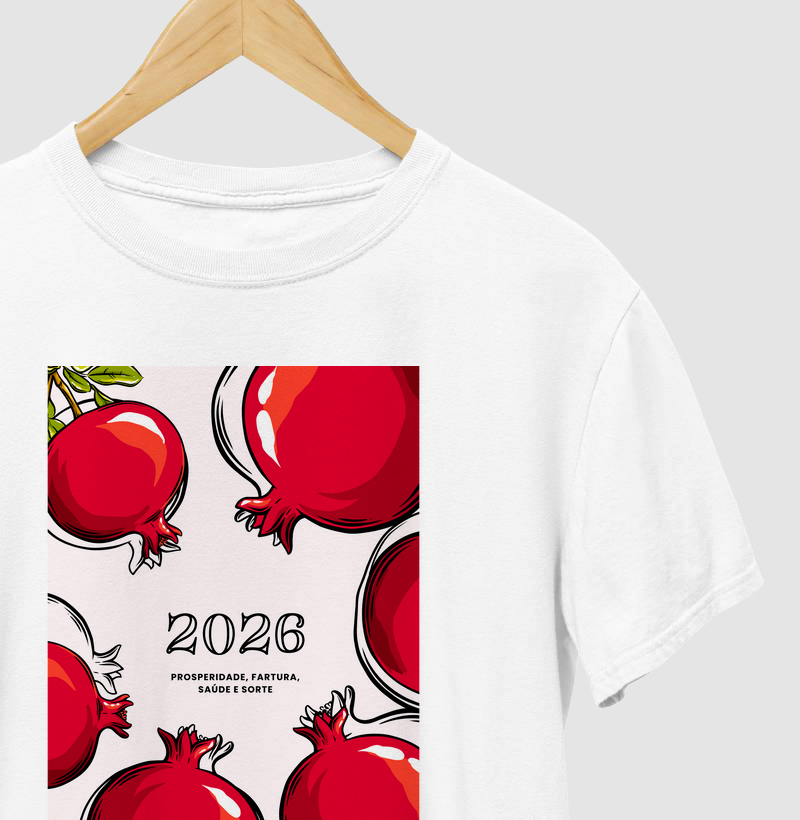 Camiseta 2026 – Romãs de Prosperidade
