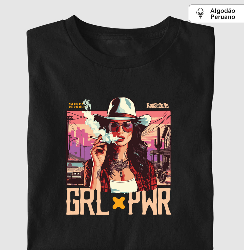 Camiseta "Pima" Girl Power Roosticas