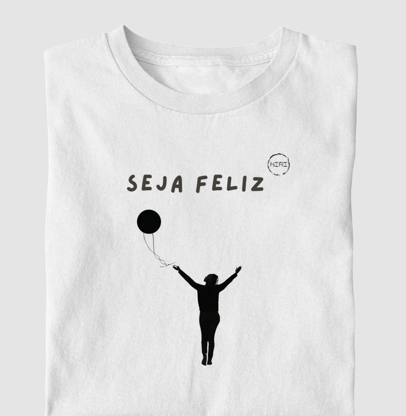 Camiseta KIRI - Seja Feliz - Min