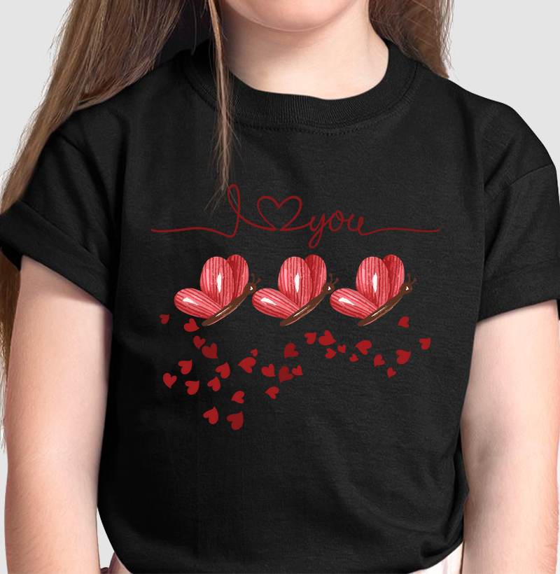 Camiseta Borboletas vermelhas