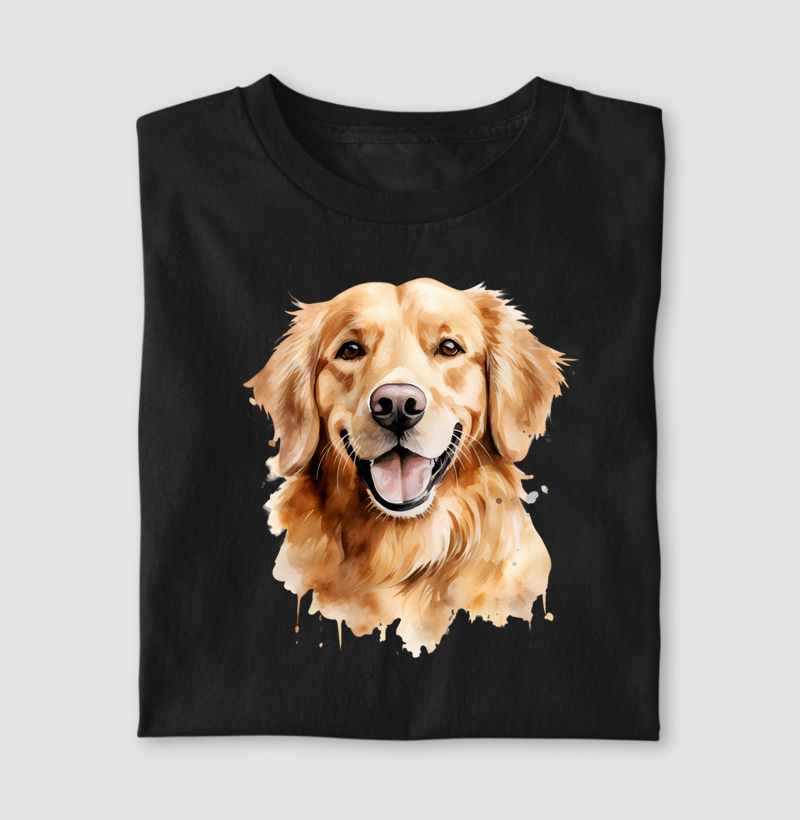 Golden Retriever aquarela