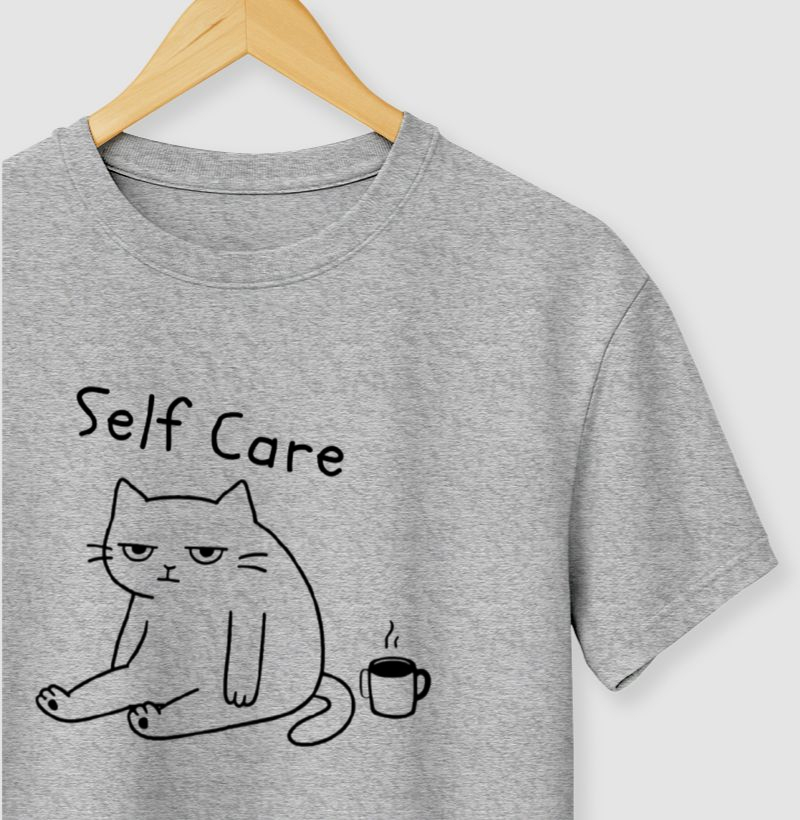 Camiseta Autocuidado do Gato