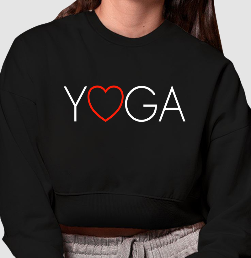 YOGA Heart (moletom cropped)