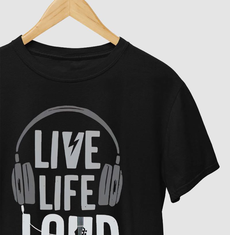 Camiseta Rock Live Life Loud