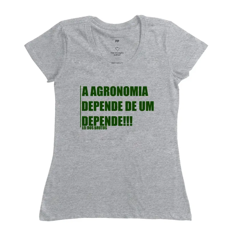 CAMISETA FEM AGRONOMIA DEPENDE