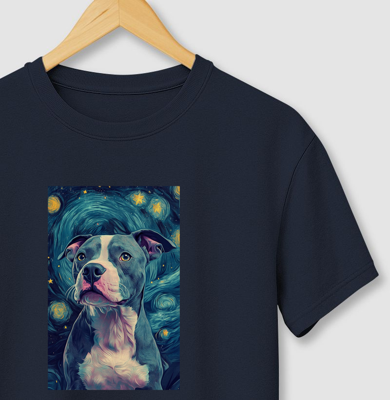 Pit Bull em noite estrelada de Vincent Van Goch