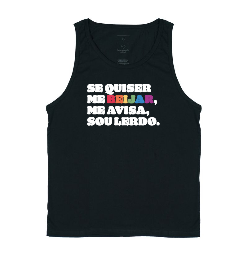 Se quiser me beijar, me avisa, sou lerdo